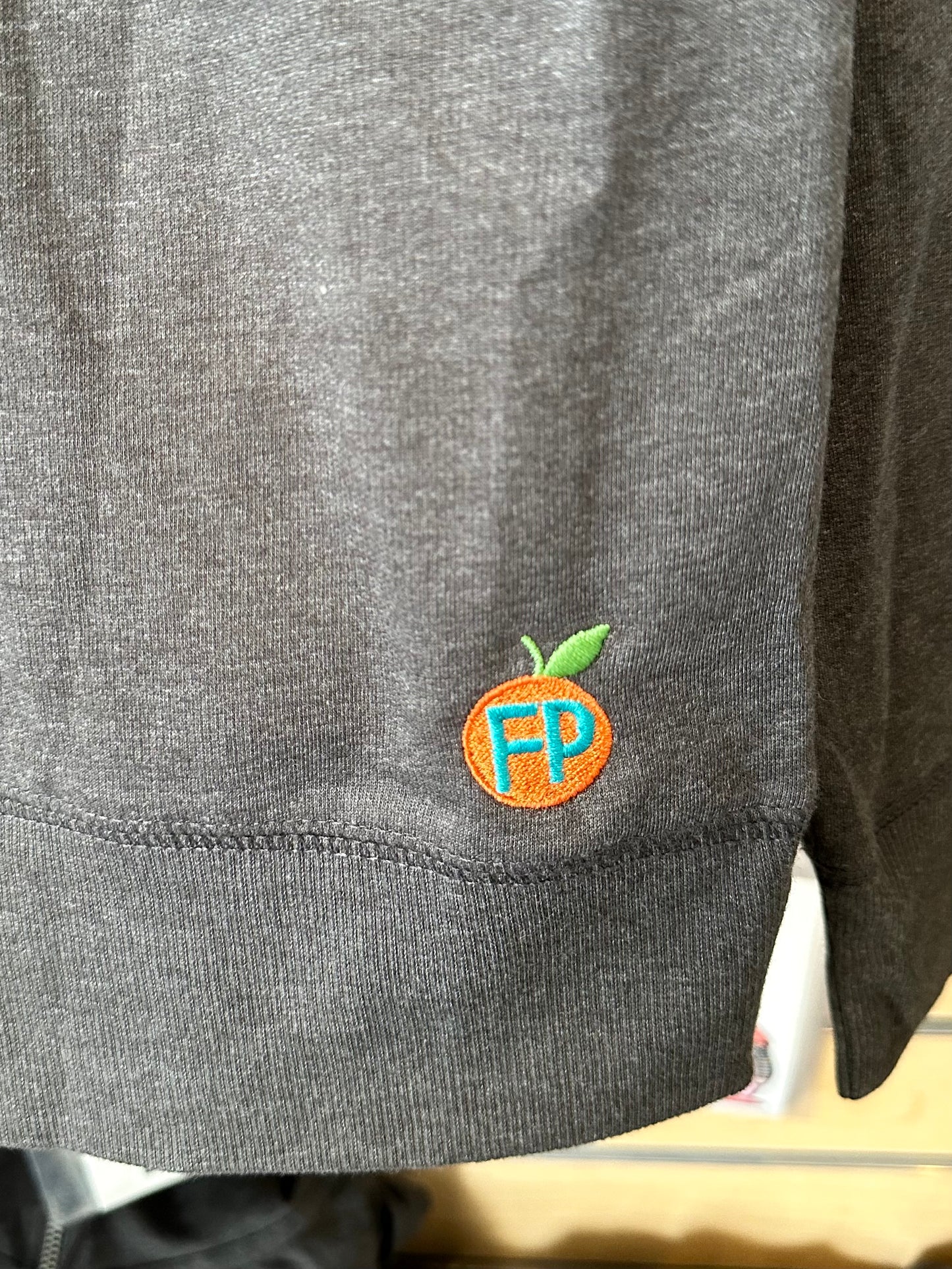 Peacock Feather Embroidered Ladies Zip Up Hoodie