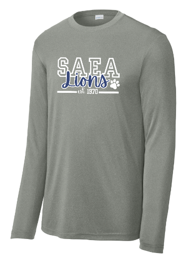 **Pre-Sale** SAEA Lions YOUTH Spirit Long Sleeve Dryfit Shirt