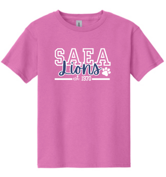**Pre-Sale** SAEA Lions Youth Spirit Shirt