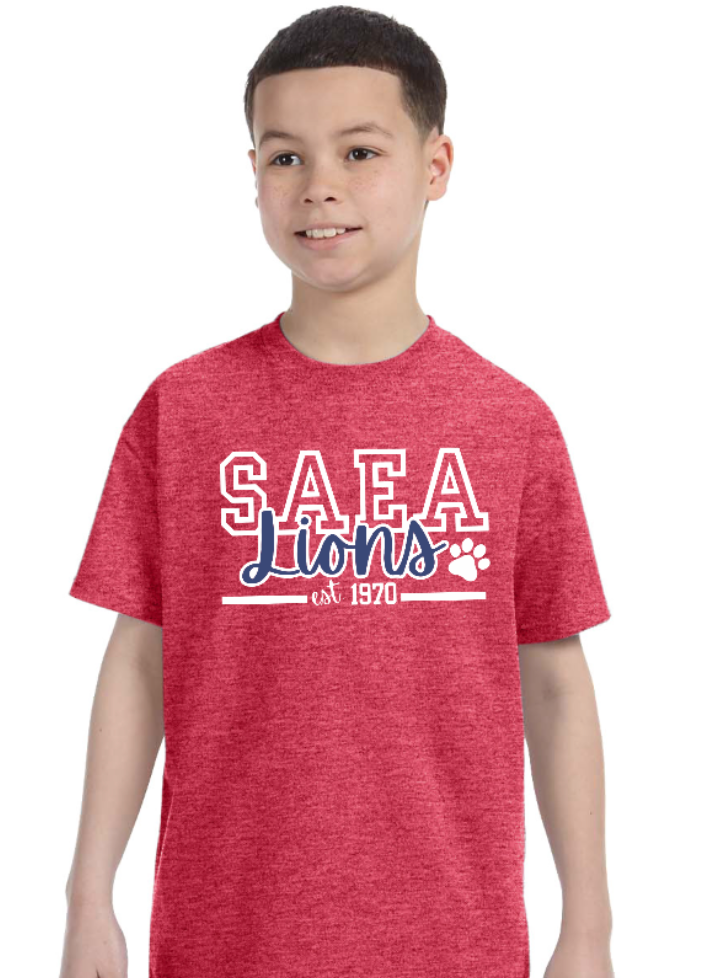 **Pre-Sale** SAEA Lions Youth Spirit Shirt
