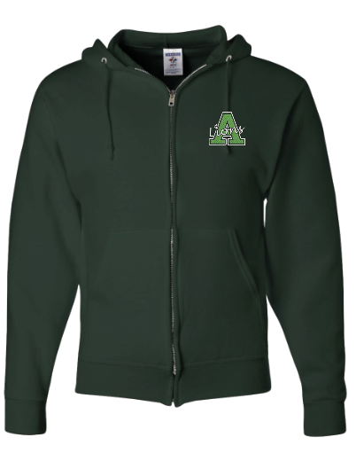 Adult Full-Zip Hoodie SAEA - Green (6-12th Grade Only)