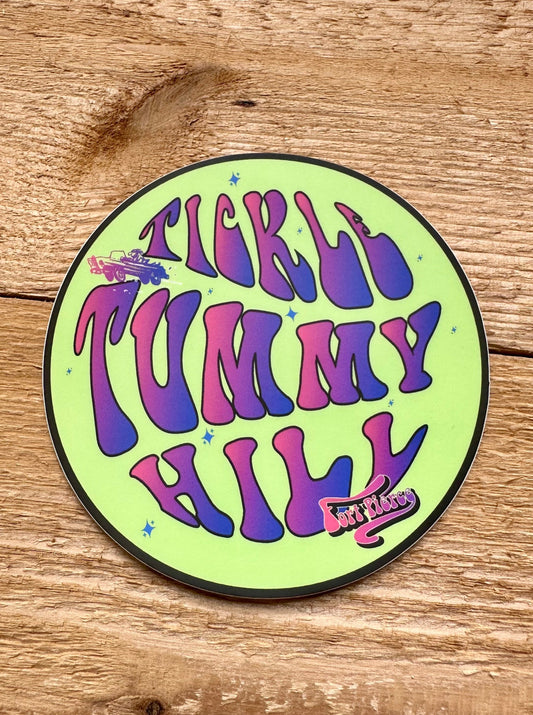 Tickle Tummy Hill 4" Vinyl Stickers