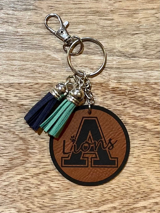 St. Andrew's Lions Leatherette Keychain SAEA