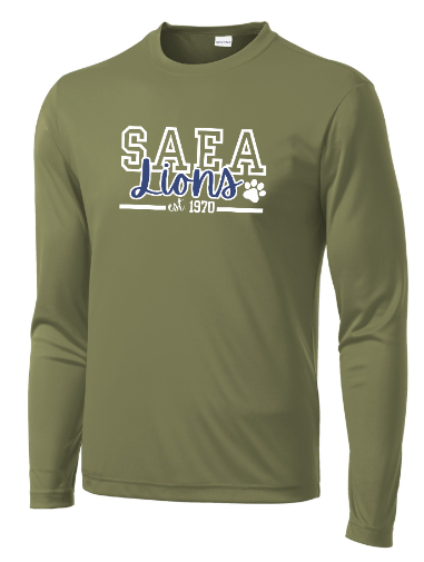 **Pre-Sale** SAEA Lions ADULT Spirit Long Sleeve Dryfit Shirt