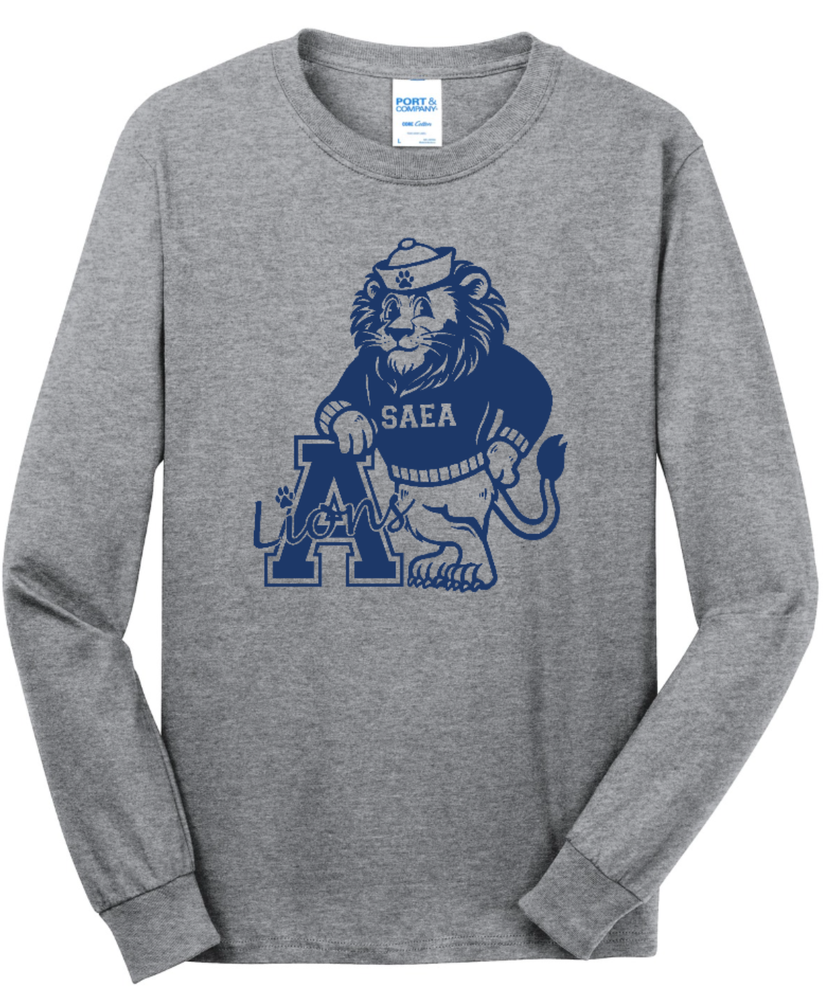 **Pre-Sale** SAEA Lions Spirit Long Sleeve Cotton Shirt (Youth and Adult)