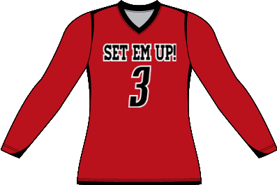 SET 'EM UP OFFICIAL LONG SLEEVE GAME JERSEY