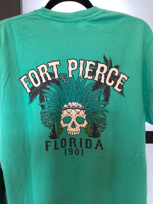 Fort Pierce 1901 Palm Skull Shirt