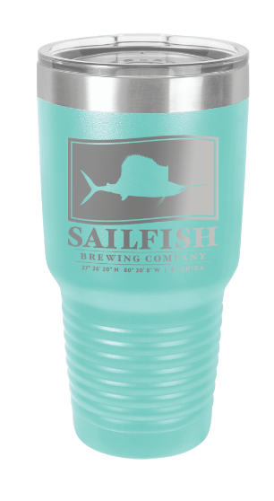 Sailfish Engraved 30oz. Tumbler with Lid