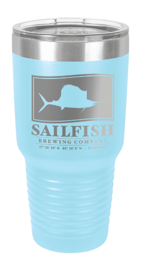 Sailfish Engraved 30oz. Tumbler with Lid