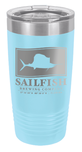 Sailfish Engraved 20oz. Tumbler with Lid