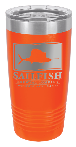 Sailfish Engraved 20oz. Tumbler with Lid