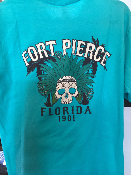 Fort Pierce 1901 Palm Skull Shirt