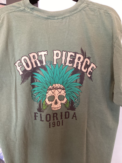 Fort Pierce 1901 Palm Skull Shirt