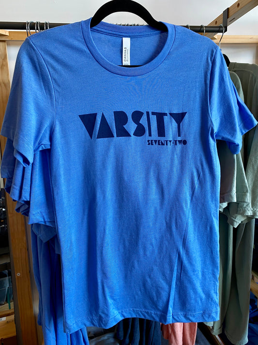 Blue Retro Block Varsity Shirt