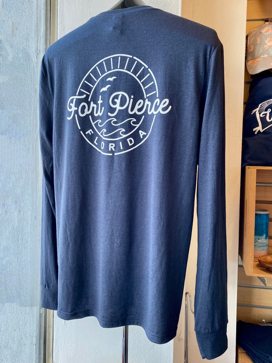 Fort Pierce Sunrise Logo Long Sleeve Shirt